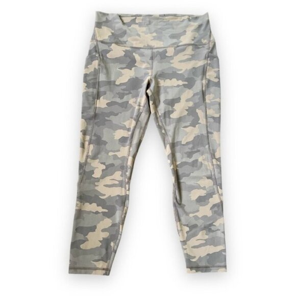Lululemon Align High-Rise Crop 23"Heritage 365 Camo Beige Multi size 14 - Picture 5 of 9